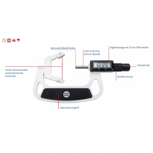 FMS Digitale Präzisions-Messschraube 0815 (MB: 3,0 - 23,0 mm)