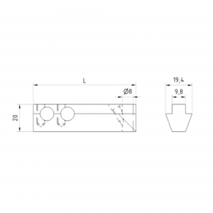 DIA-COME Messeinsatzhalter CO-MH110