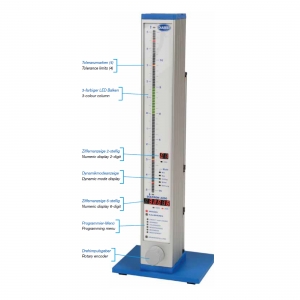 DIATEST Mess-Säule mit 3-farbiger Balkenanzeige und 0,0001 mm-Anzeige - DIATRON2200