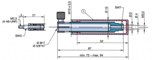 DIATEST Messuhrhalter mit Federkraftregulierung MH4-67-F