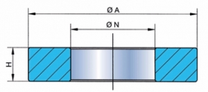 DIATEST Einstellring - Ø 34,000 mm