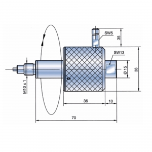DIATEST Drehbares Zwischenstück TV15-70-D