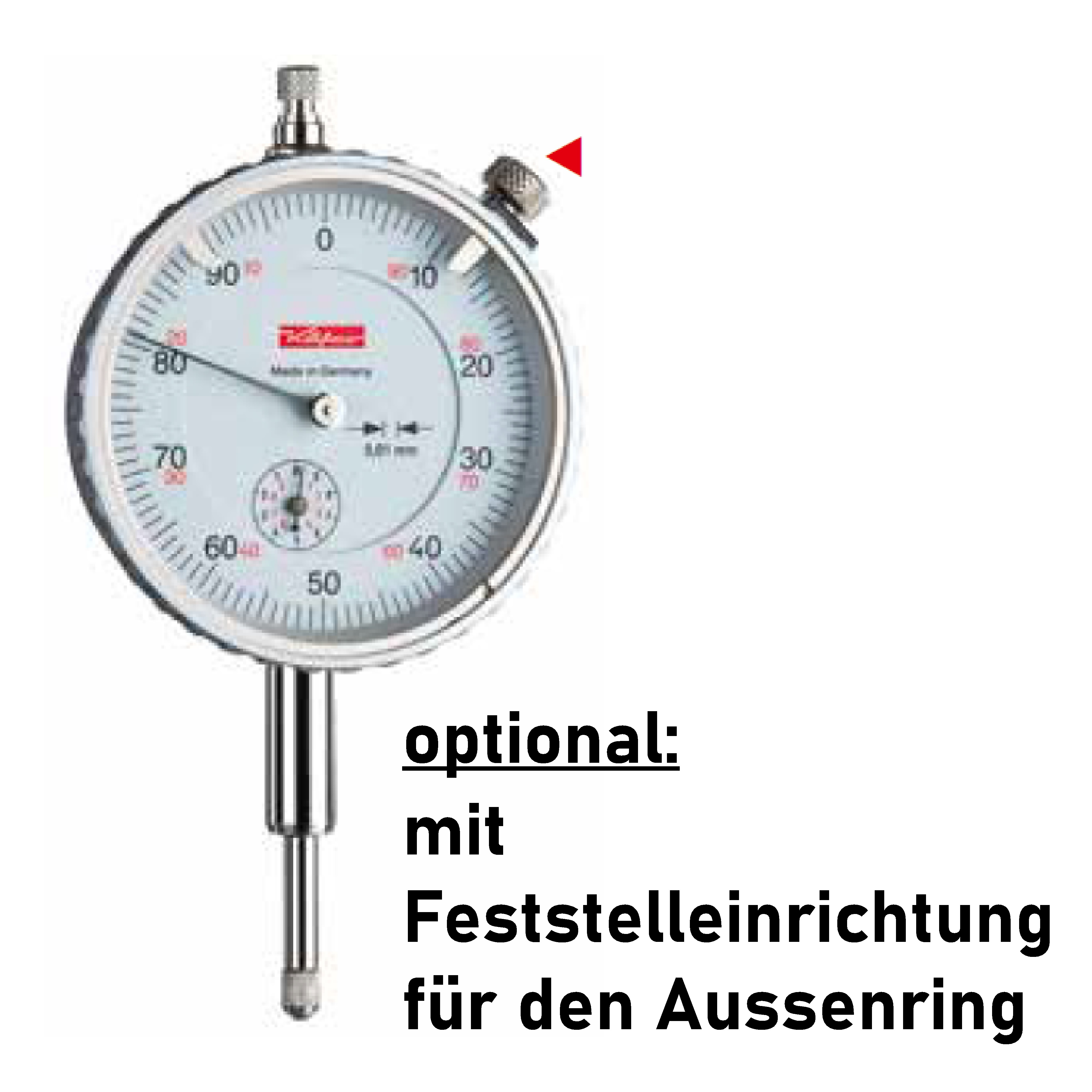Meßuhr Messuhr 0-30 0,01 mm Käfer Made in Germany NEU OVP 
