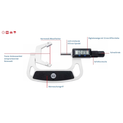 FMS Digitale Präzisions-Messschraube 0815 (MB: 20,0 - 40,0 mm)