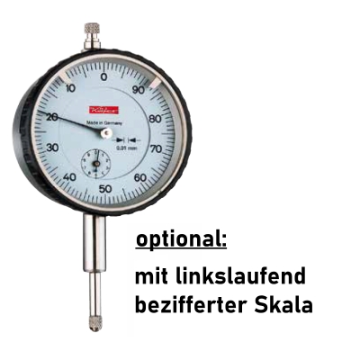 KÄFER Präzisionsmessuhr M2T - SKW: 0,01 mm - Messweg 10,0 mm