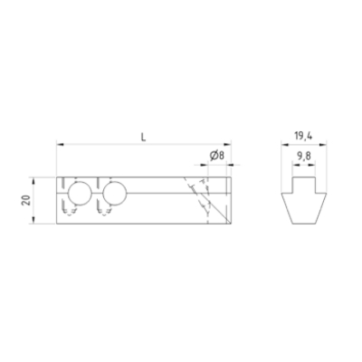 DIA-COME Messeinsatzhalter CO-MH75