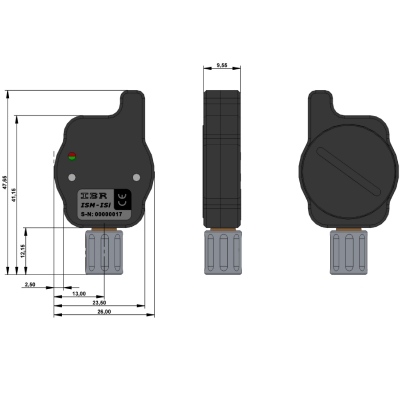 IBR ISM-Echtfunkmodul für Sensor mit ISI-Bus Schnittstelle - ISM-ISi