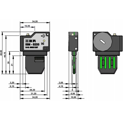 IBR ISM-Echtfunkmodul für Power-RS232 Schnittstelle - ISM-s233