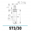 573/30 - Gewölbter Messeinsatz Ø 5,0 mm für Messuhren und Feinzeiger